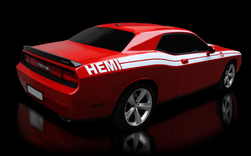 Dodge Challenger Stripes Collection Home