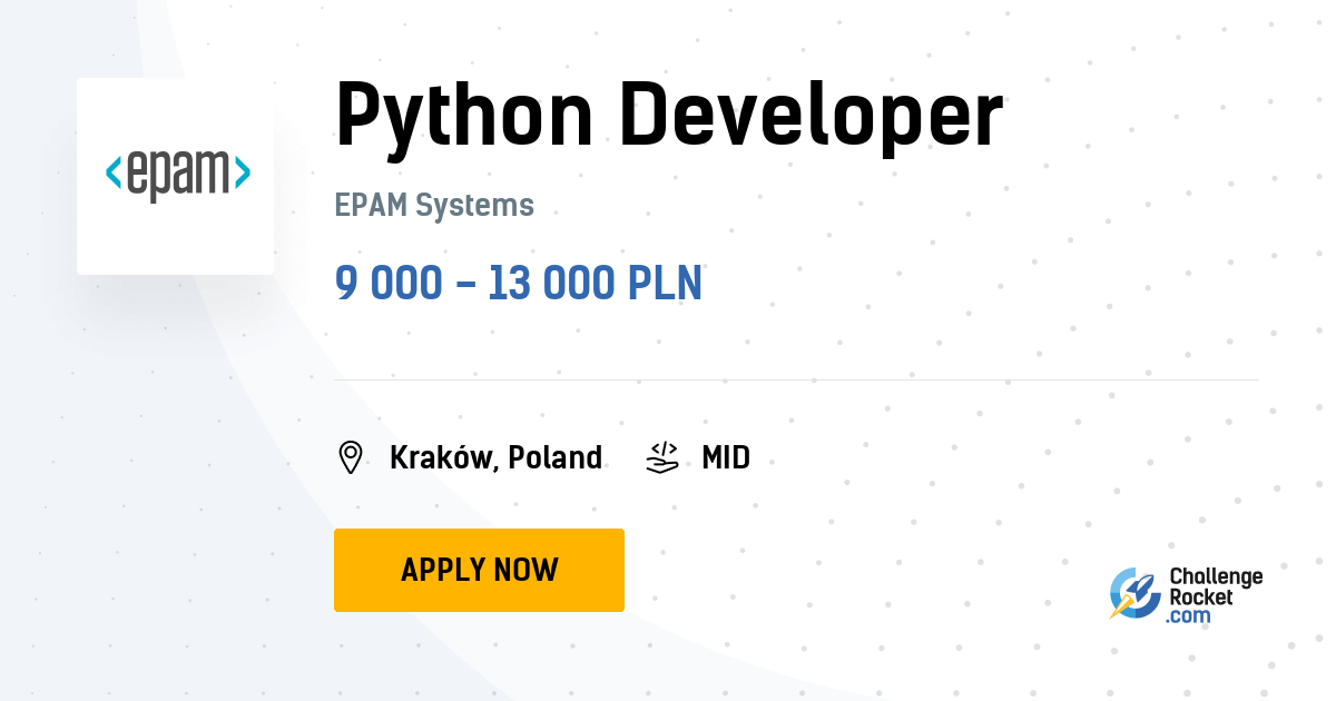 Python Developer EPAM Systems