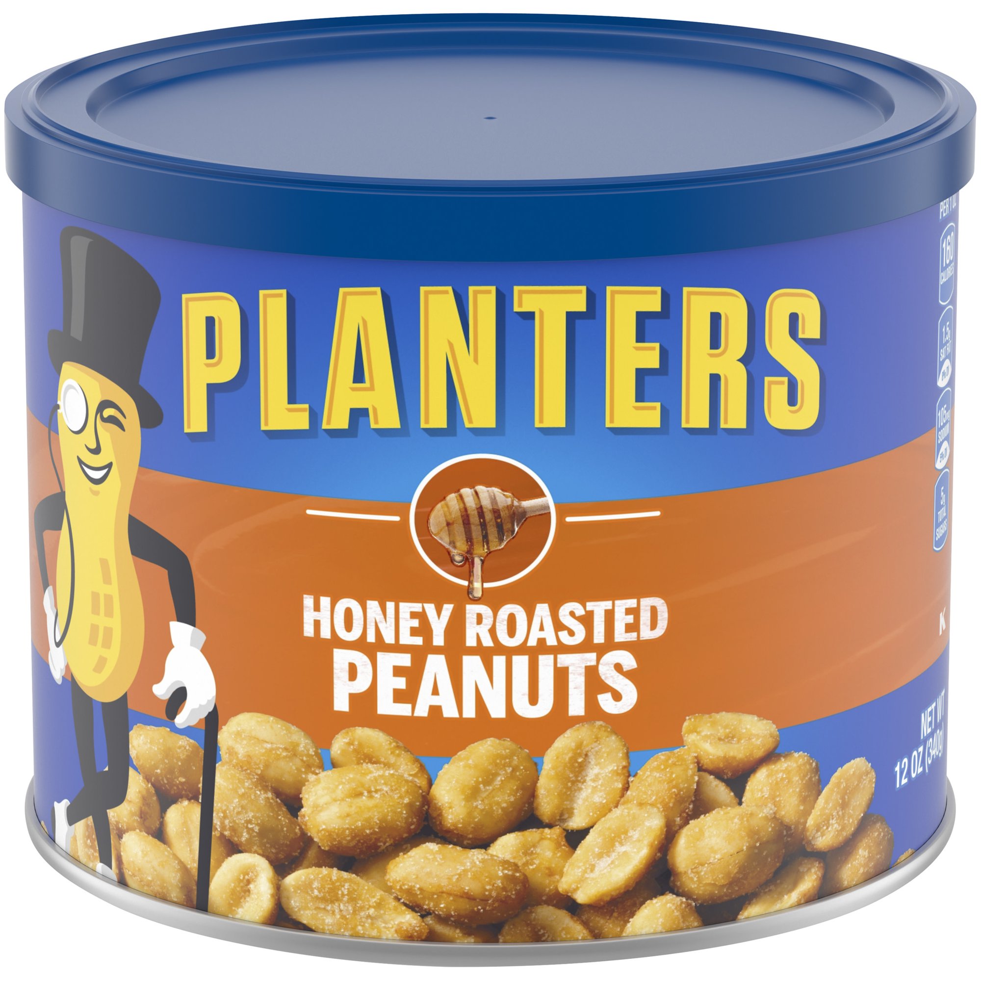 029000072800 PLANTERS HONEY ROASTED PEANUTS 12OZ