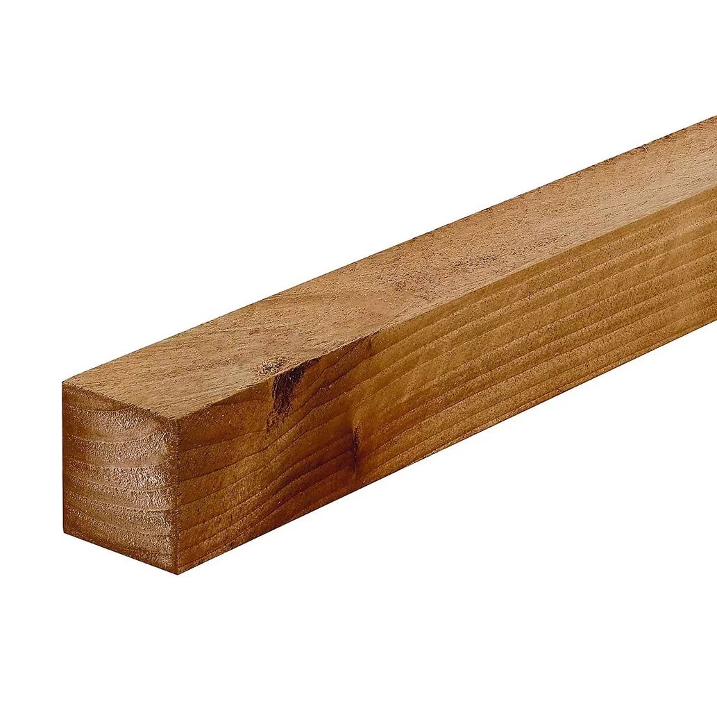 Brown Treated 75x75 2.4m Chambers Timber