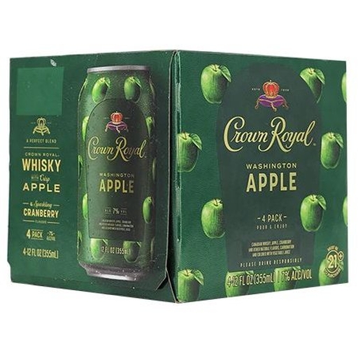Crown Royal Washington Apple 4pk Cans 12OZ Chambers Wine & Liquor