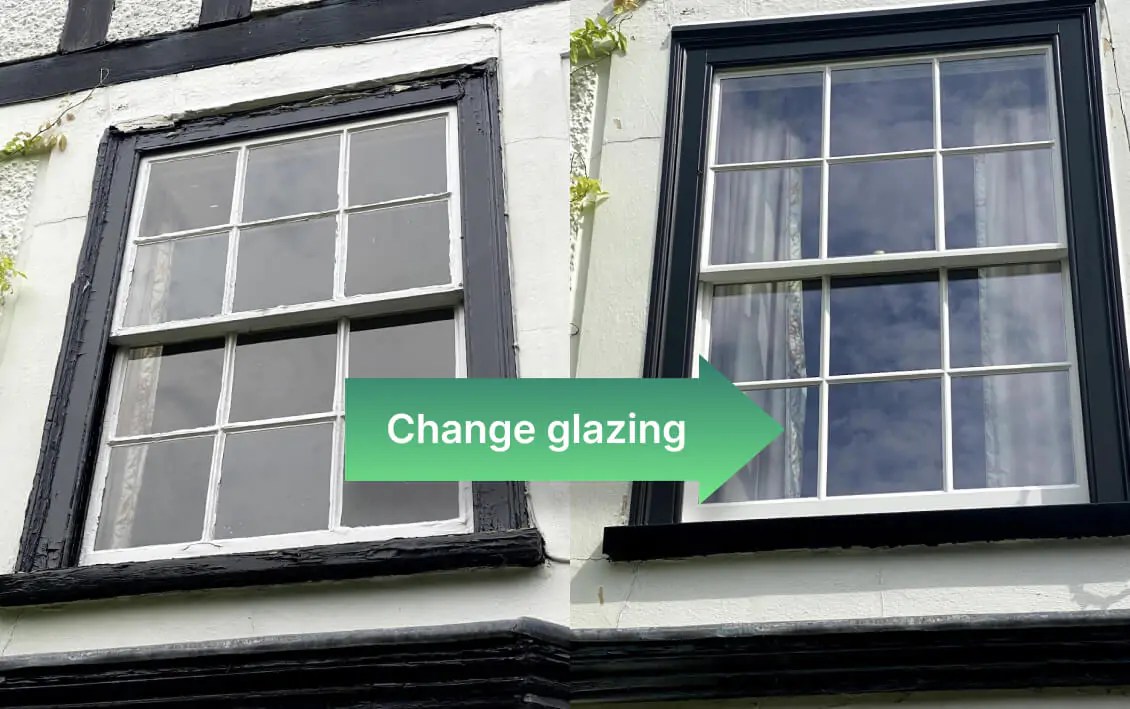 bars or Astragal bars or keep original glazing bars