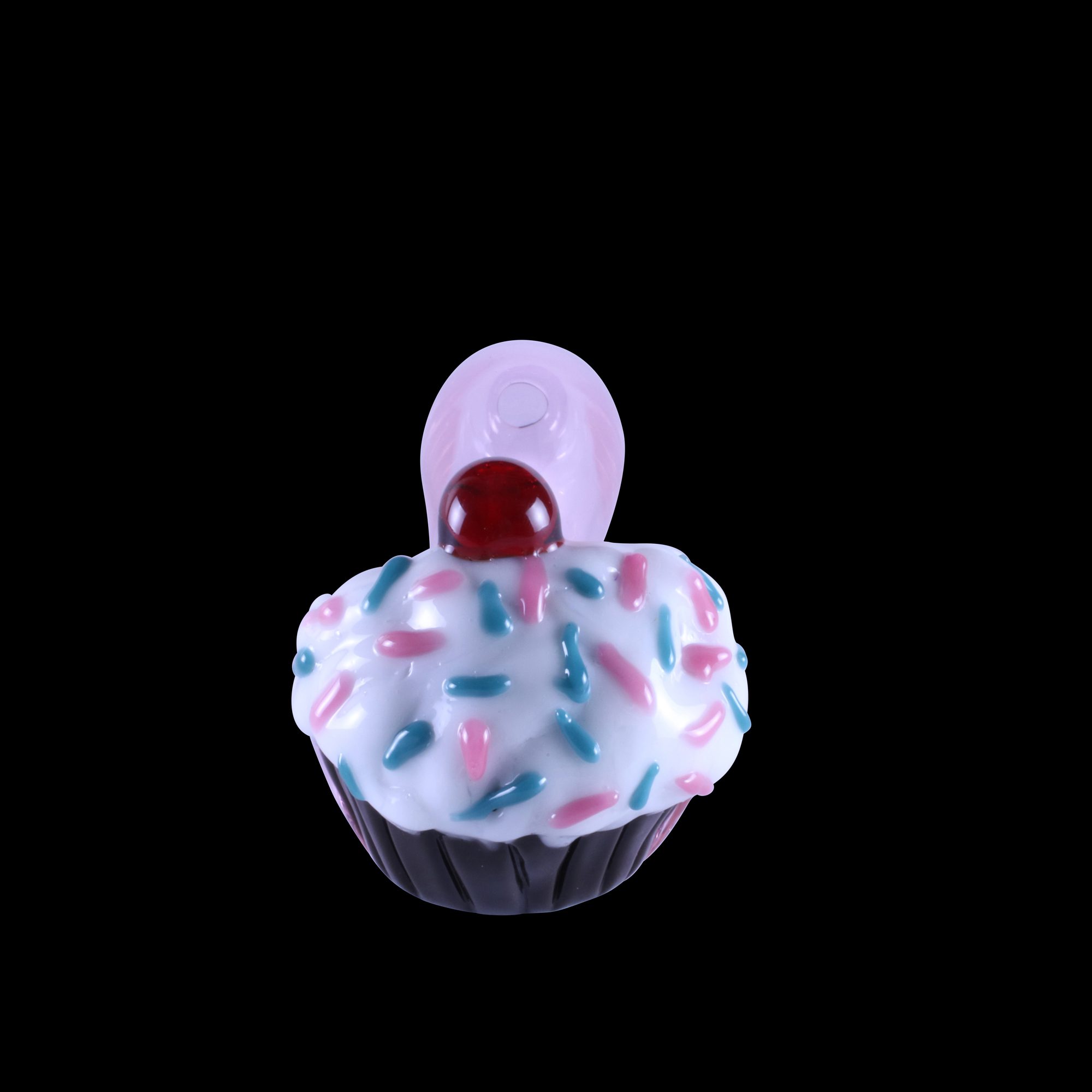 Cupcake Glass Pipe Chameleon Glass