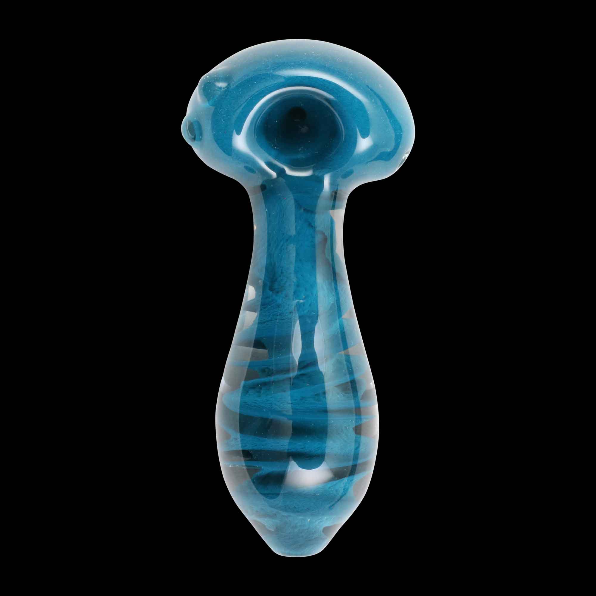 Hot Mess Double Blown Glass Pipe Chameleon Glass