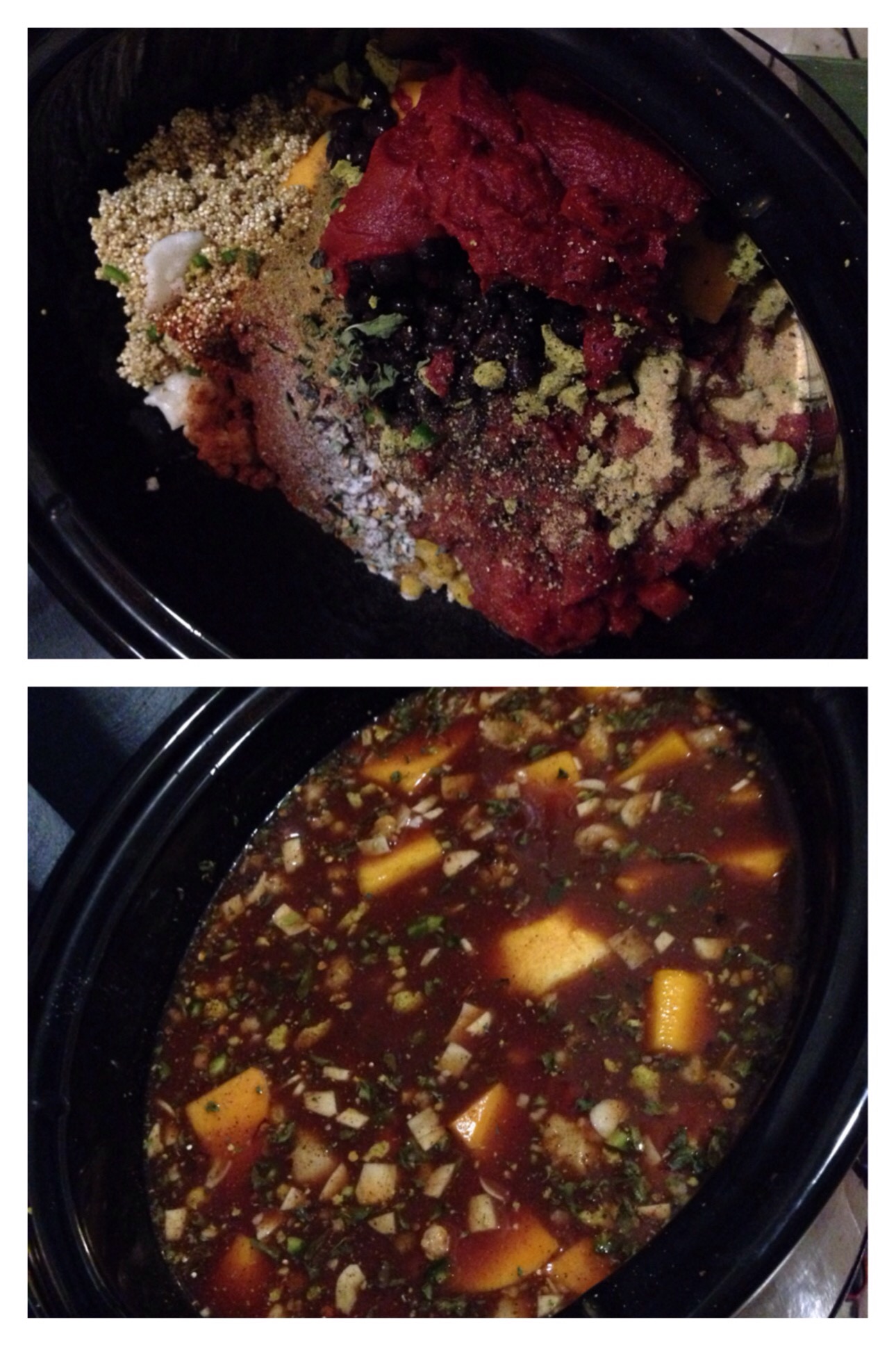 Slow Cooker Mexican Quinoa with Black Beans and Butternut Squash