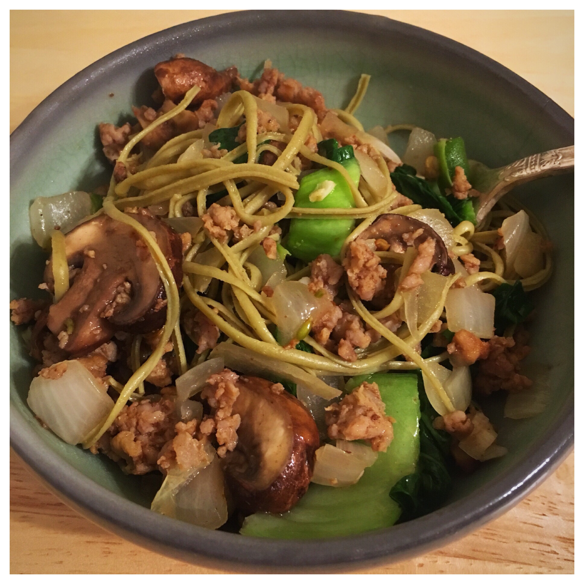 StirFried Noodles with Chinese Five Spice Sausage Chameleon Kitchen