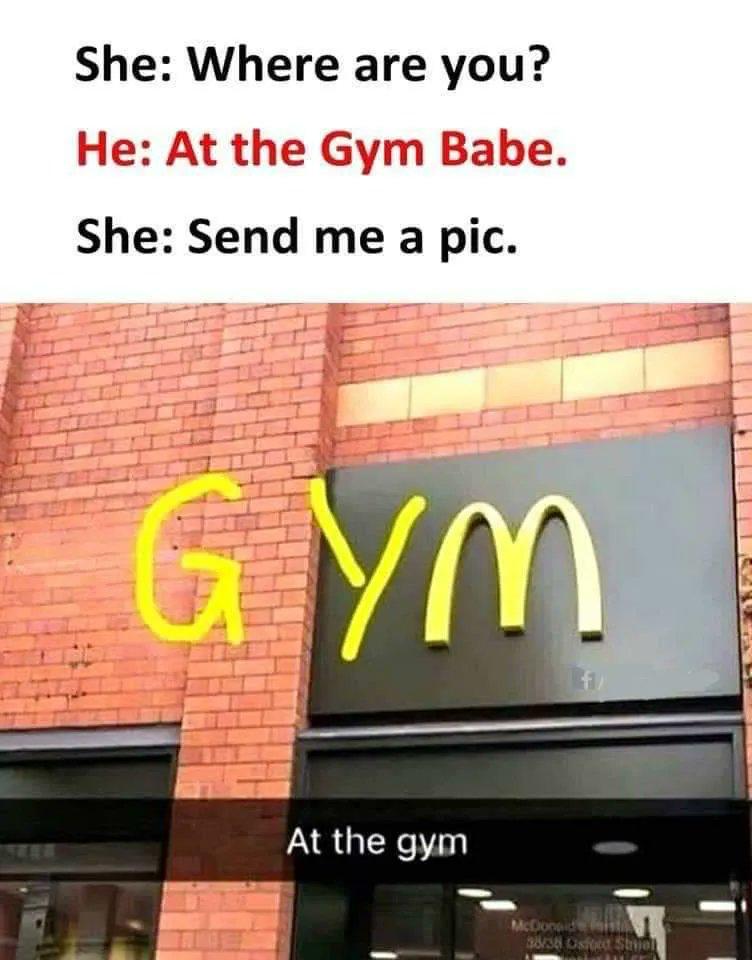 gym meme mcdonalds Chameleon Memes