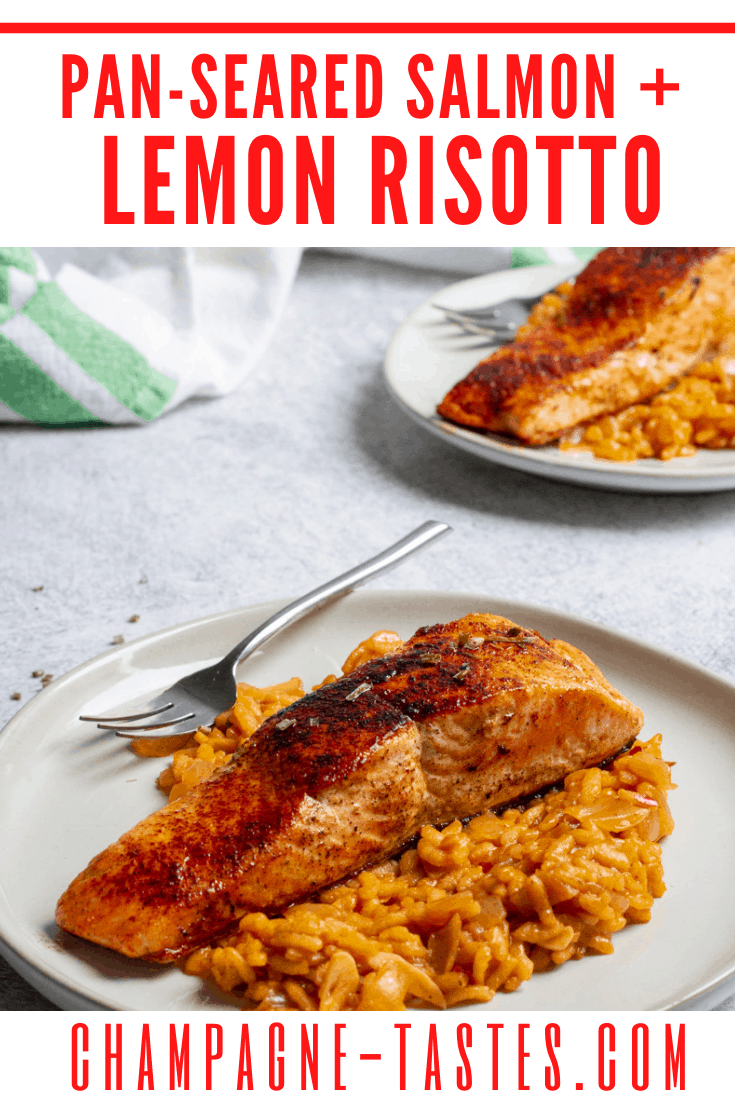 PanSeared Salmon with Lemon Risotto Champagne Tastes®