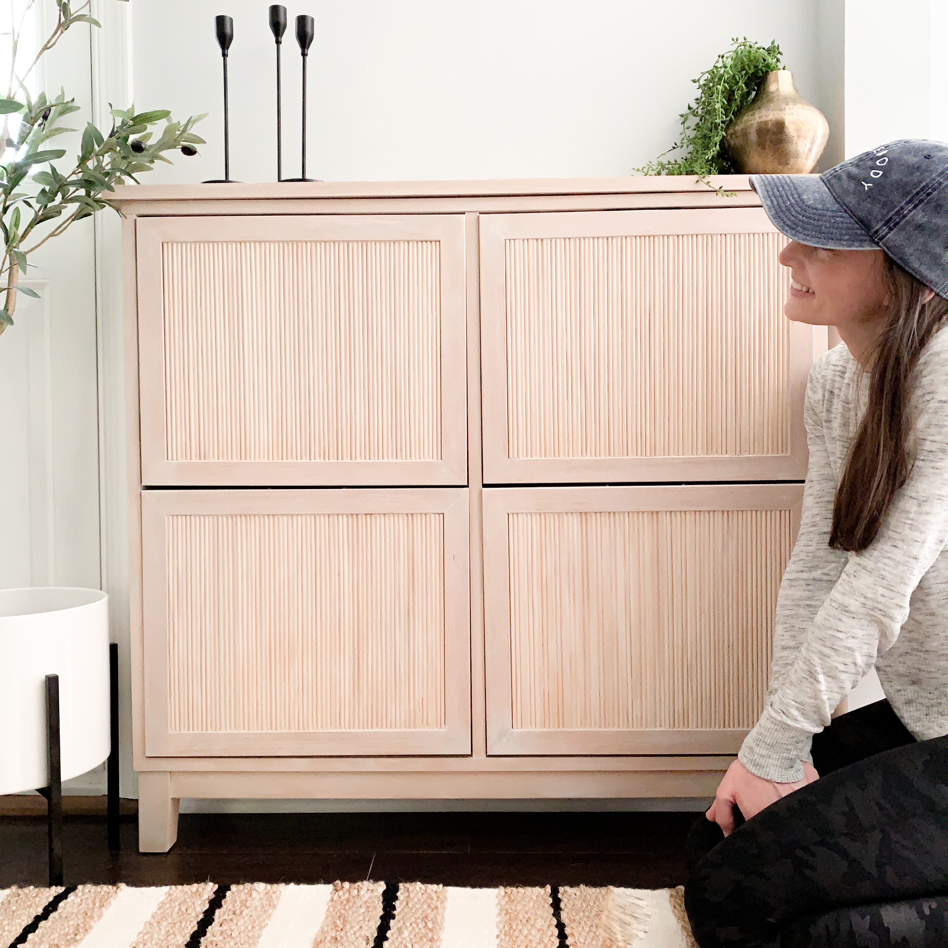 Fluted IKEA STALL Shoe Hack Champagne Chaos