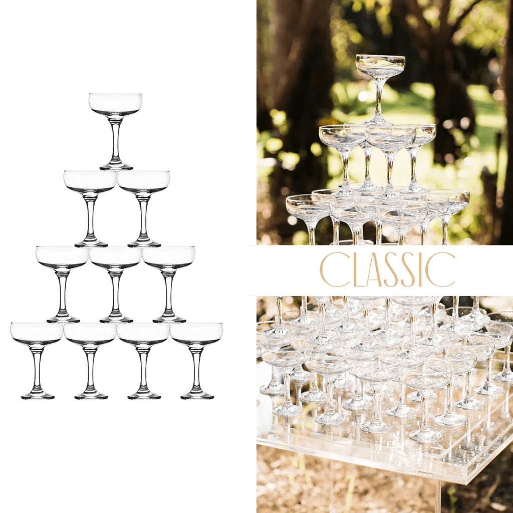 Champagne Tower Options 4 Tiers to Jawdropping 10 Tiers!
