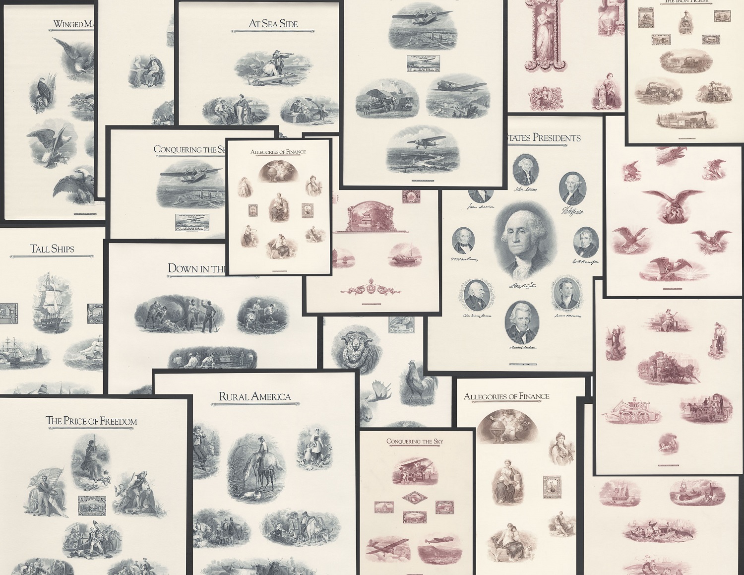 American Bank Note Company Archive Engraved (19), each 8.5