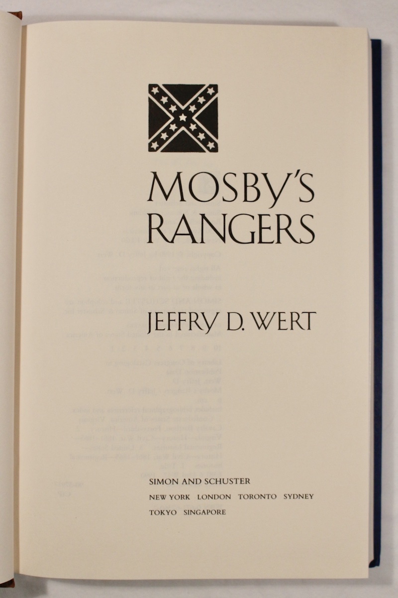 Mosby’s Rangers Champlain Valley Books