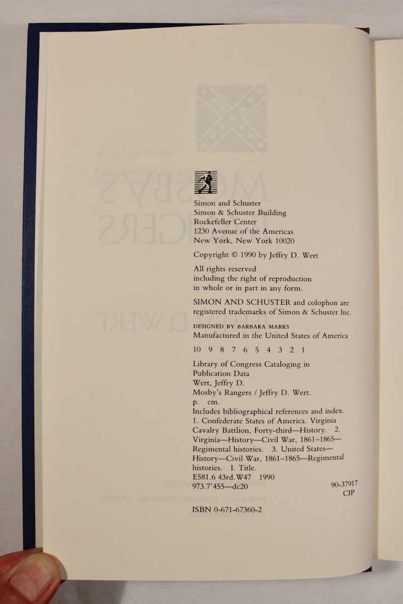 Mosby’s Rangers Champlain Valley Books