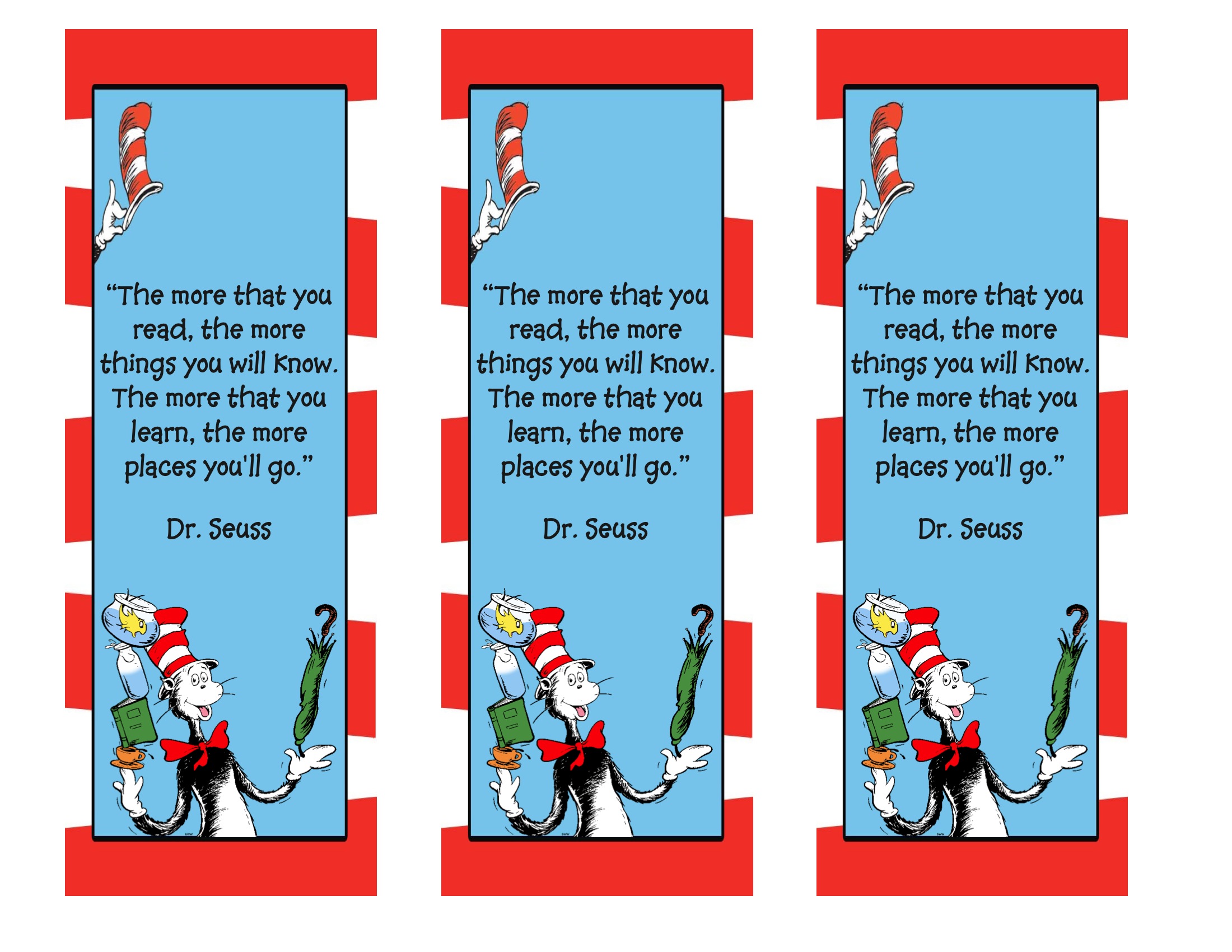 thing one and thing two quotes Happy (Belated) Birthday, Dr. Seuss: Postcards And Kid Art (+ Freebies) – Pics And Posts