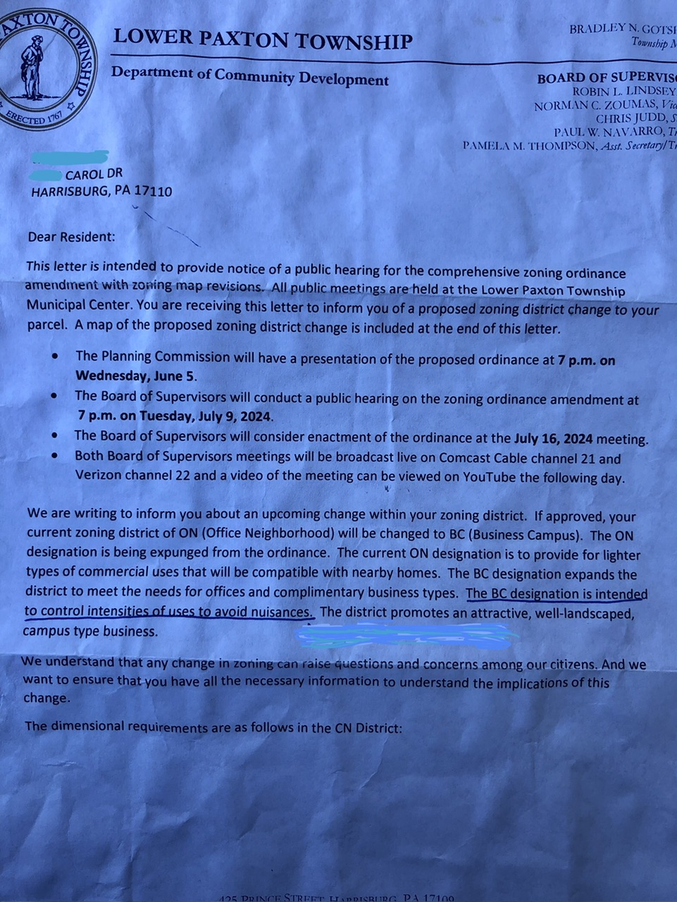 Petition · Require Lower Paxton Township to Withdraw Zoning Proposal Harrisburg, United States