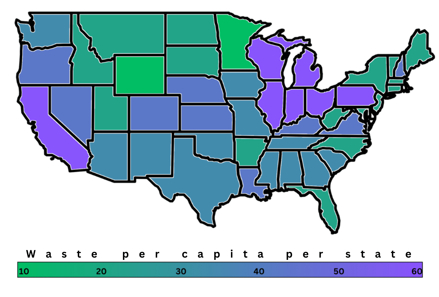 American Trash Management The 10 Least and Most Wasteful States