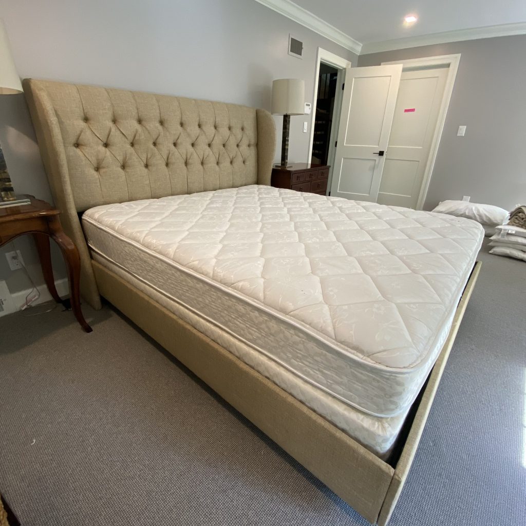 Upholstered California King Bed Changover Sales