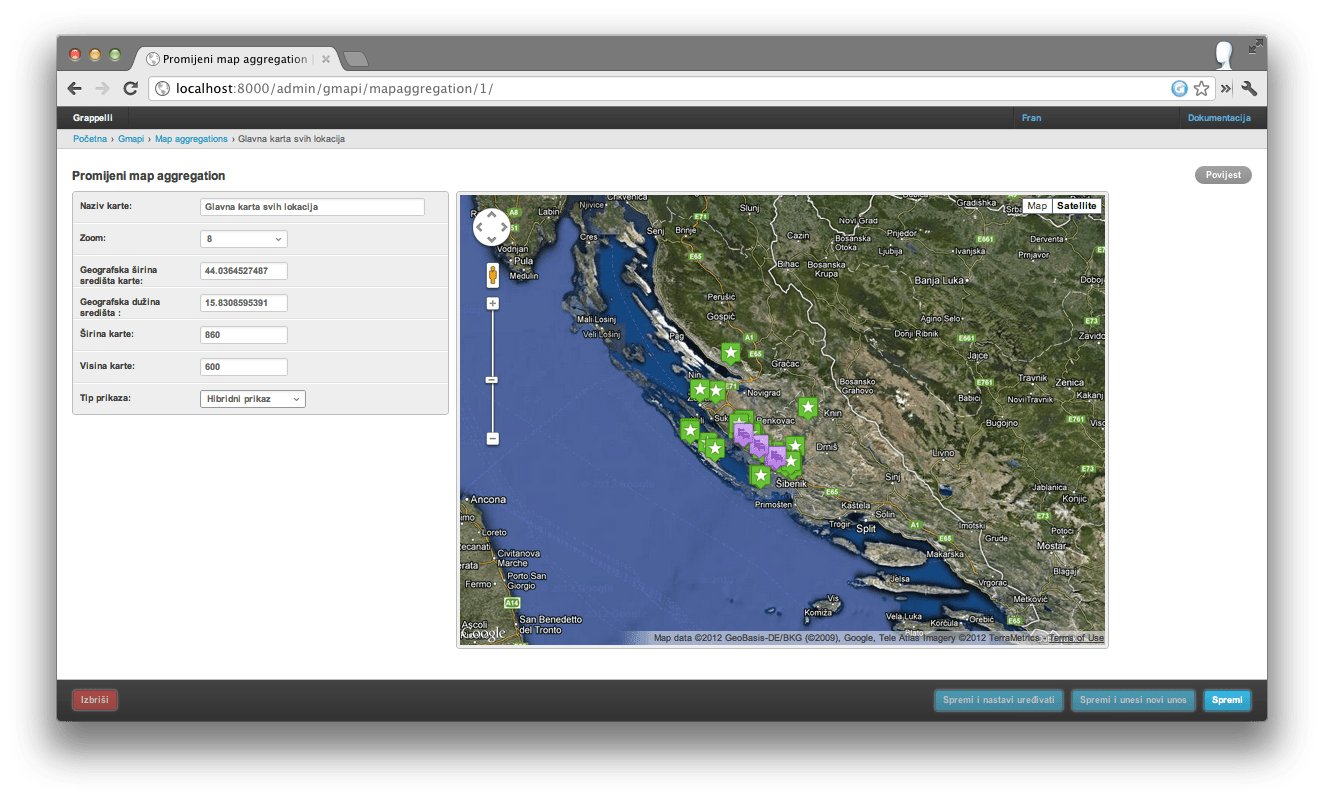 Google Maps In Django Google maps in Django admin changeset.hr