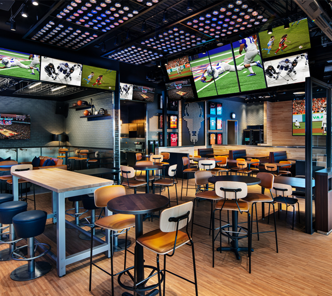 Buffalo Wild Wings Brand Identity & Restaurant Design