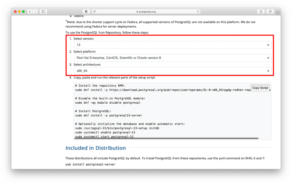 PostgreSQL 13のインストール (CentOS 8編) ネットワークチェンジニアとして