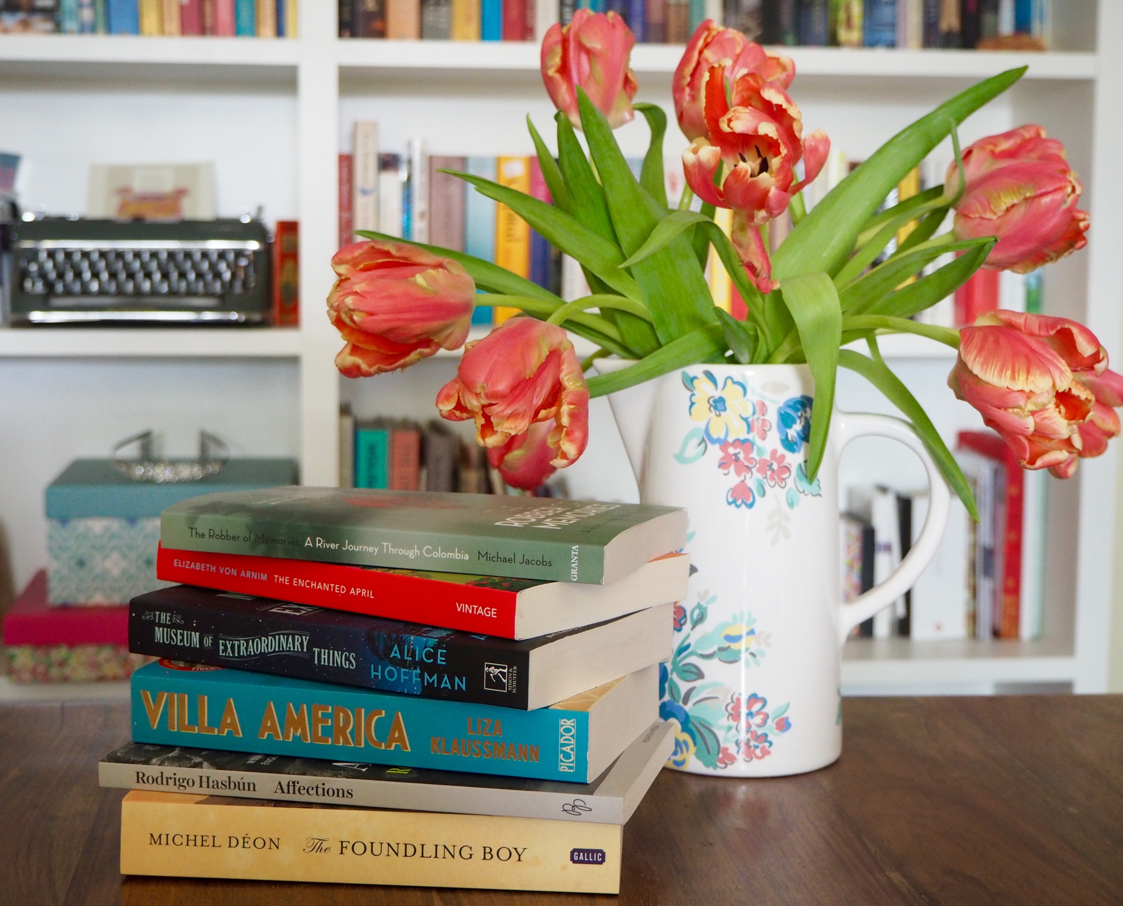 Books and Flowers Changing Pages