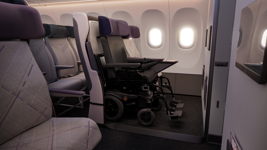 Delta unveils first wheelchairfriendly seat Changing Paces