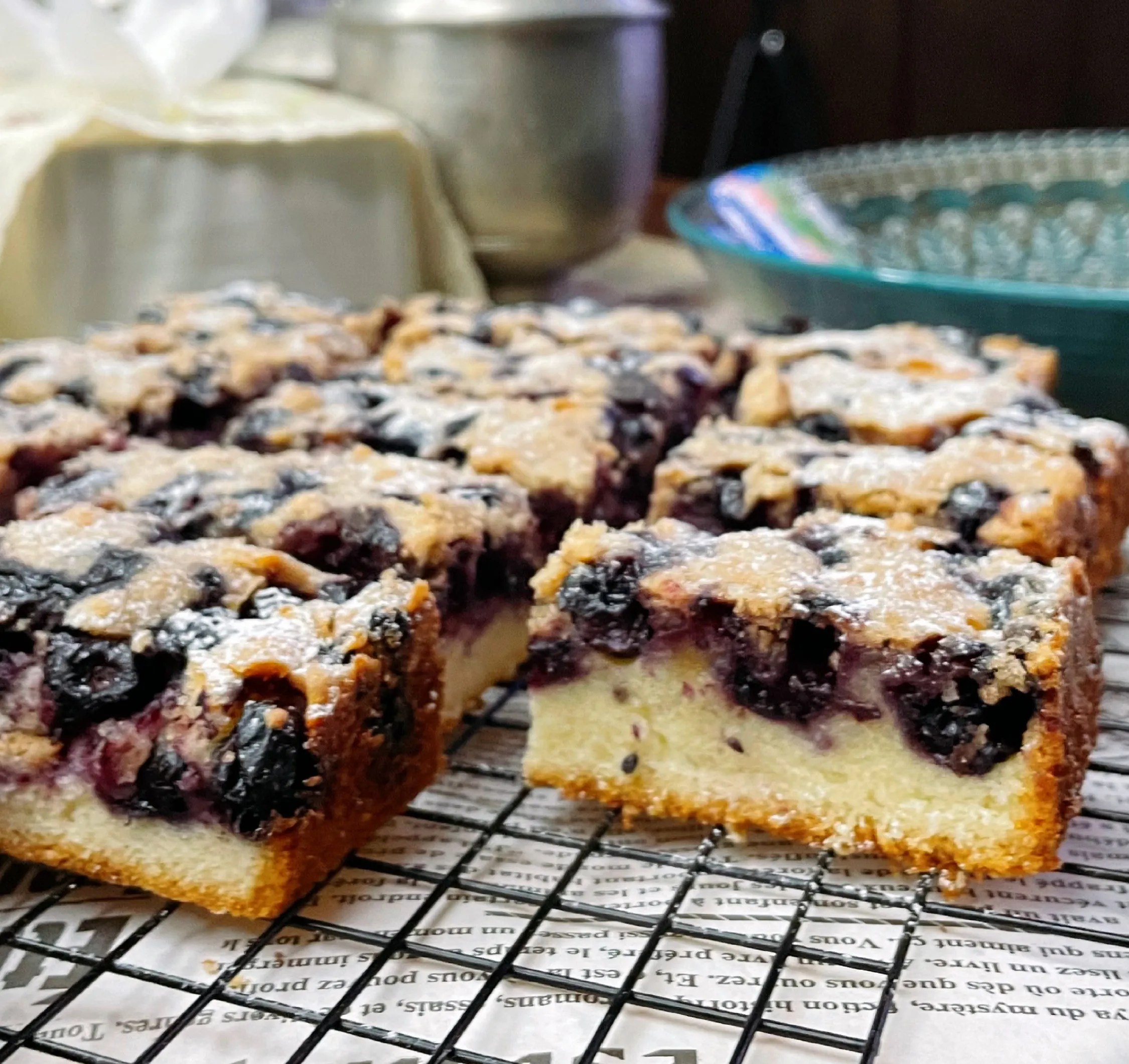 Blueberry Cake Bar Chanle kitchen