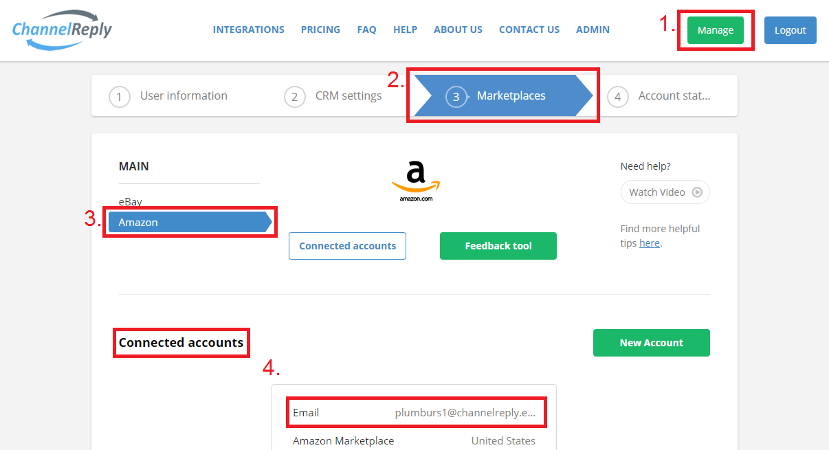 How to Support Multiple Amazon Accounts/Countries on One Screen
