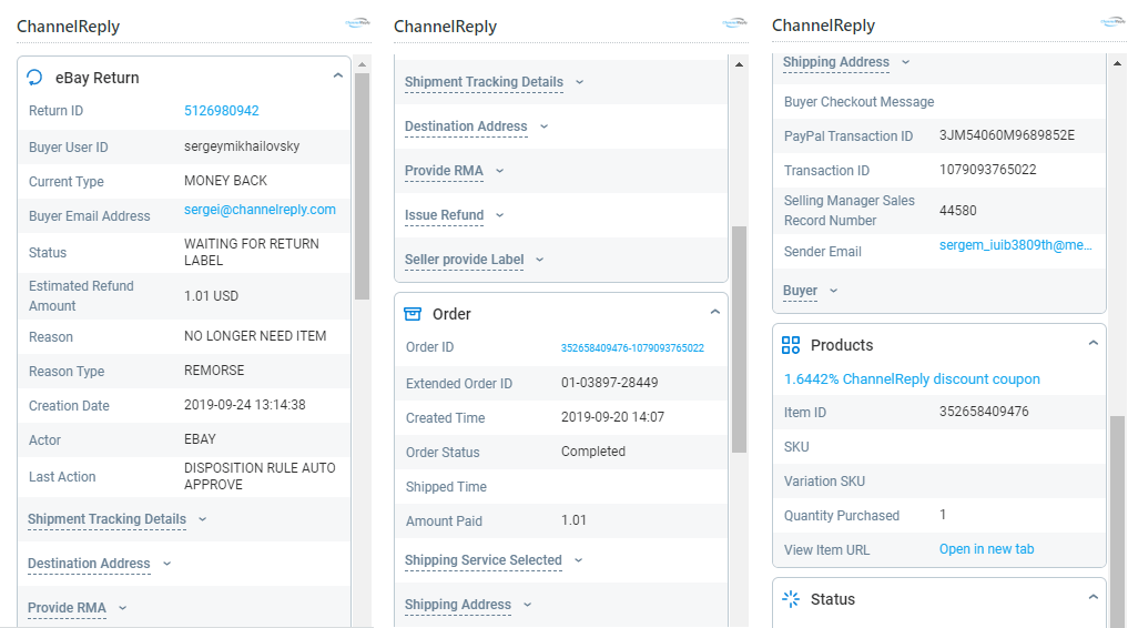 eBay Resolution Center Support from Your Helpdesk