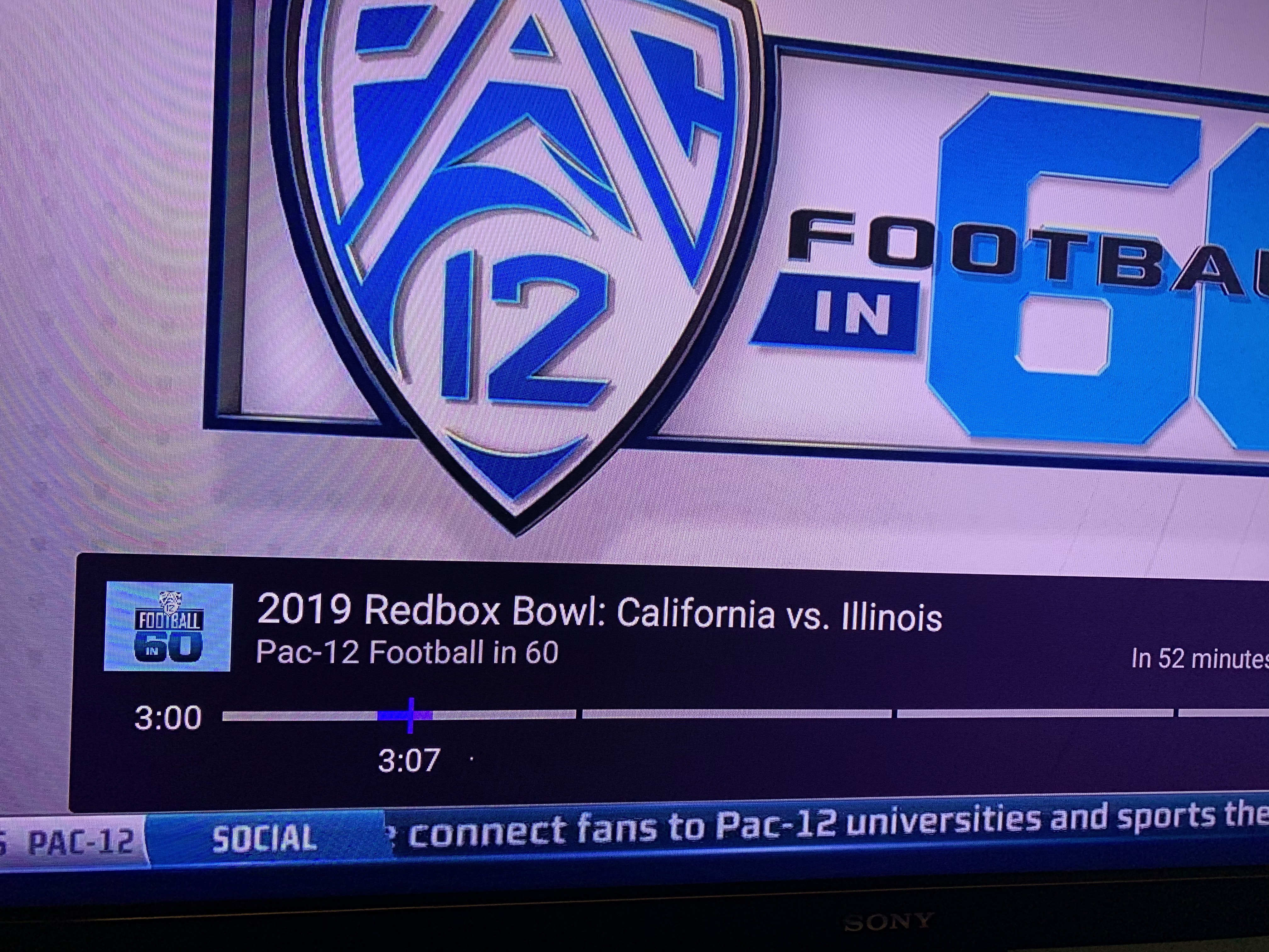 Really odd behavior with sports (Pac12) channels Channels Android TV