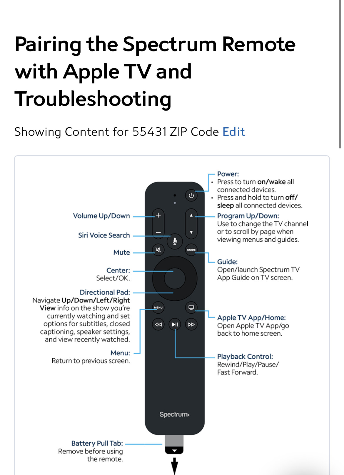 Spectrum Apple TV remote Channels Apple TV Channels Community