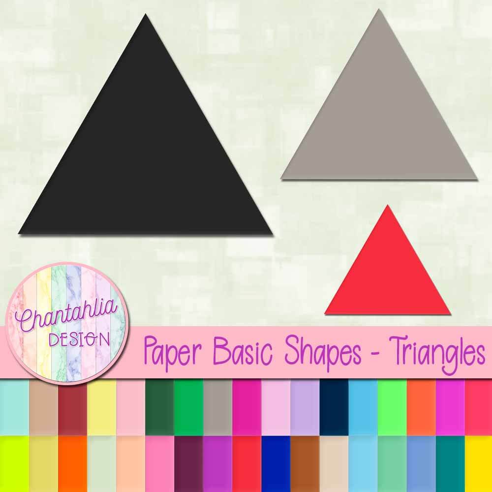 Paper Basic Shapes Triangles Chantahlia Design