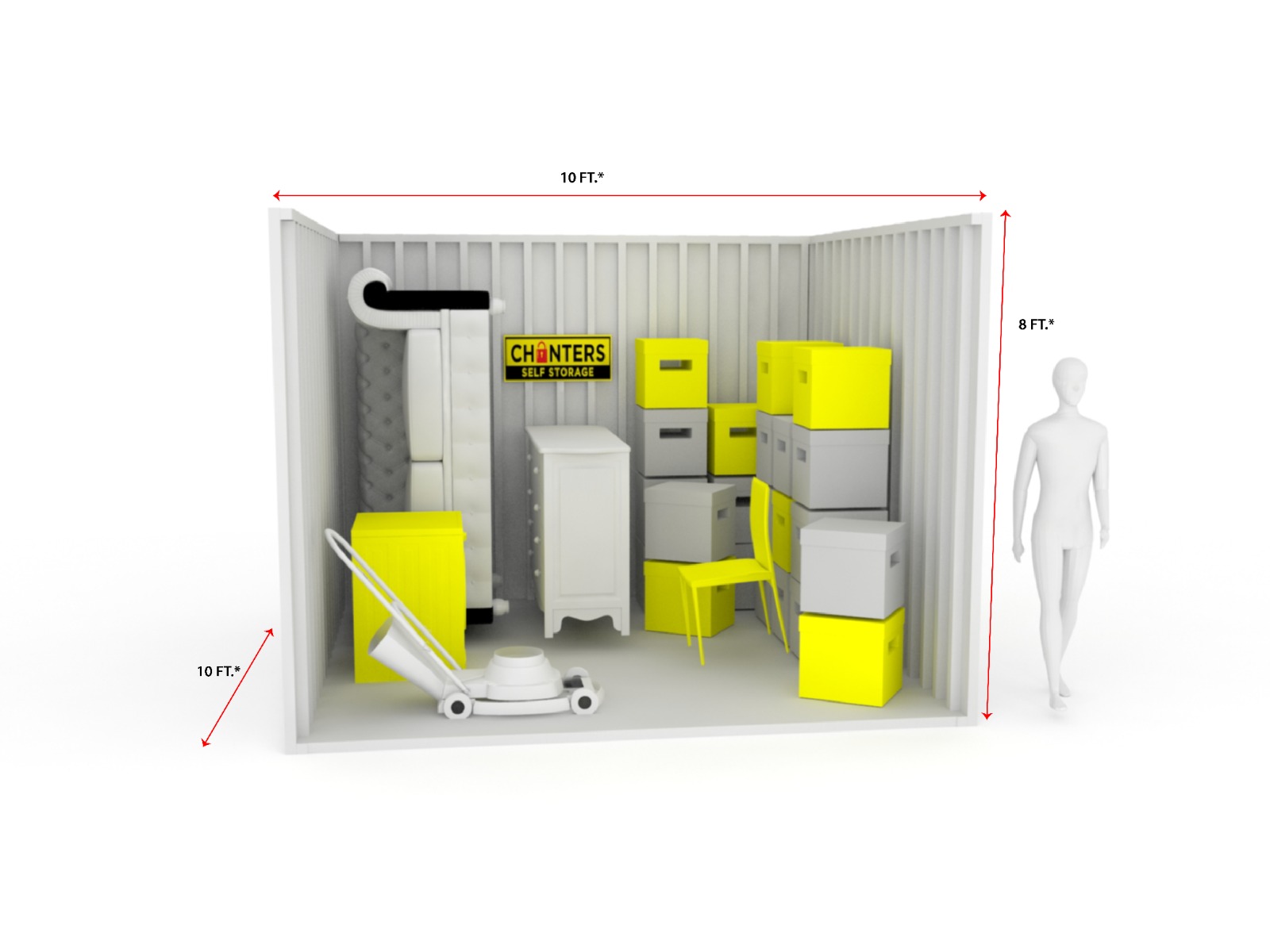 Size Guide Chanters Self Storage Indoor and Outdoor Storage Atherton