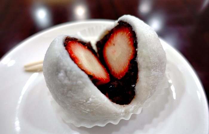 【食記】三明堂．手作草莓大福．麻糬烏龍麵．單純的日式風味 @ 天母