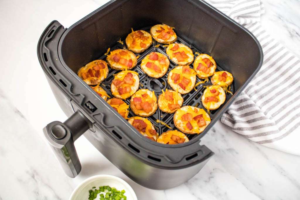 Easy Air Fryer Loaded Potato Slices