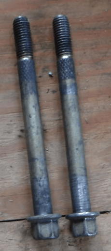 Removal of Mercruiser 7.4L/454 starter motor mounting bolt that has