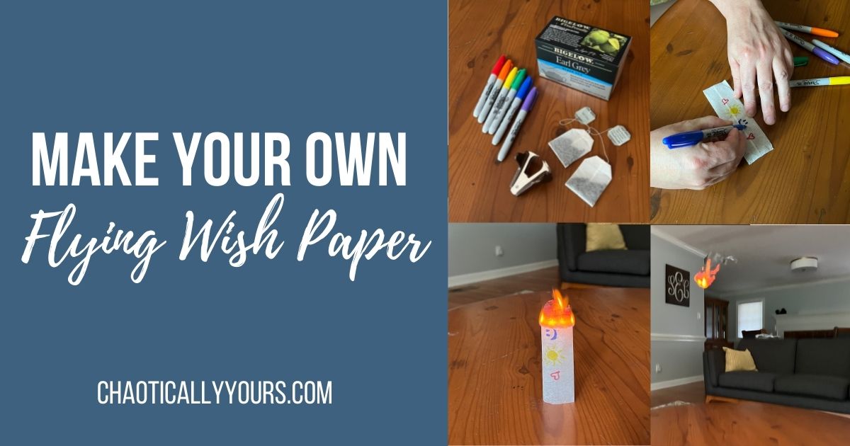 Flying Wish Paper How To Make Your Own With Things You Already Have