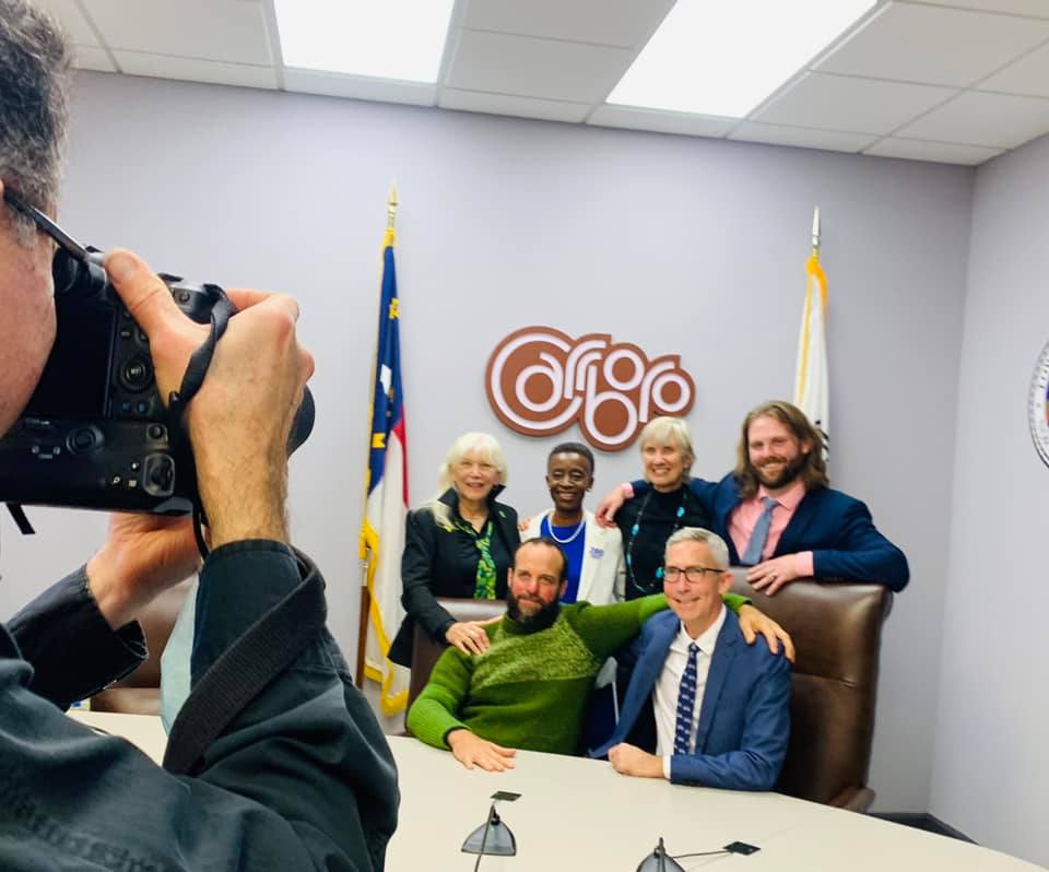 Carrboro Town Council Swears In New Mayor, Council Members
