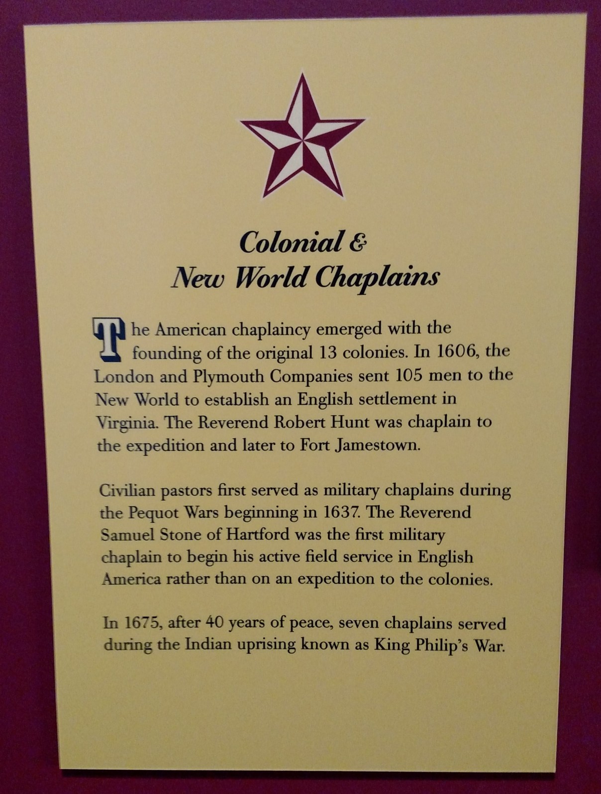 Army Chaplain Corps Museum The Chaplain Kit