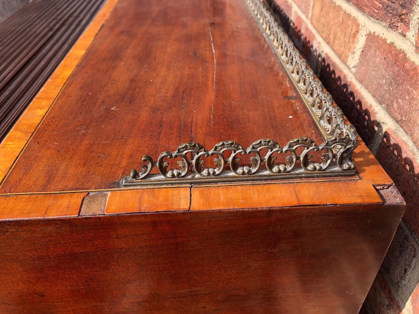 Antique mahogany roll top desk restoration Daniel Chapman antique