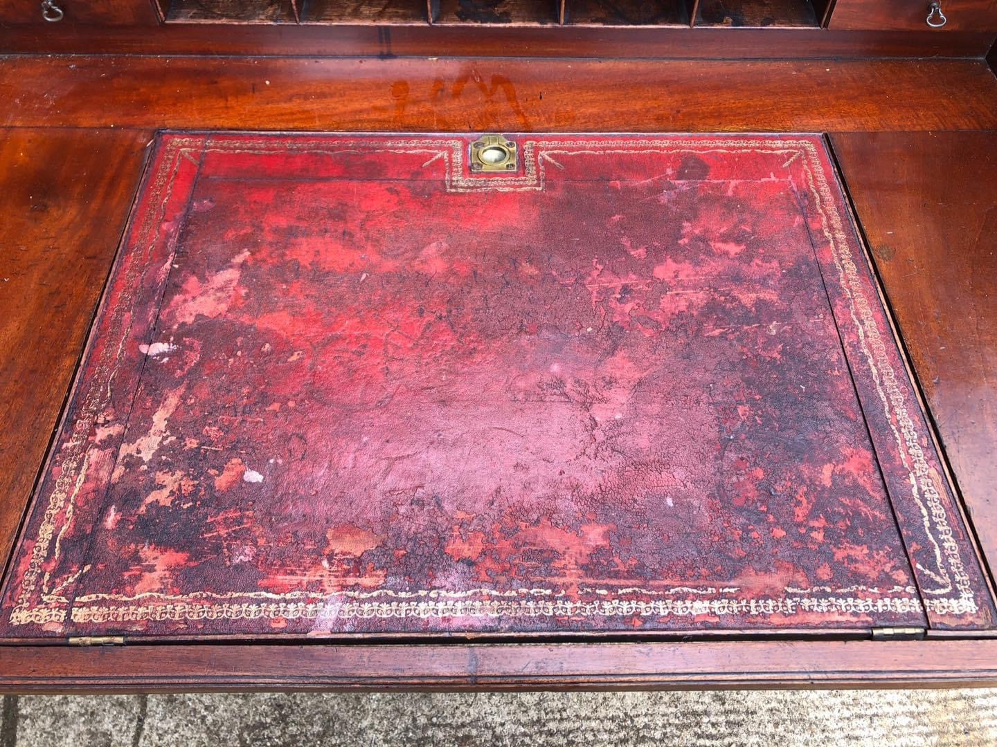 Antique mahogany roll top desk restoration Daniel Chapman antique