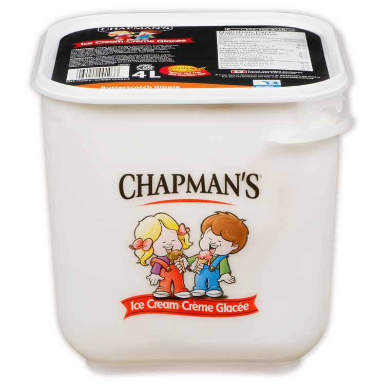 Butterscotch Ripple Ice Cream (Nut Free) 4 L Tub Chapman's