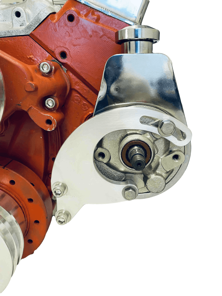 Small Block Chevy Saginaw Power Steering bracket PS LWP SBC - Chap