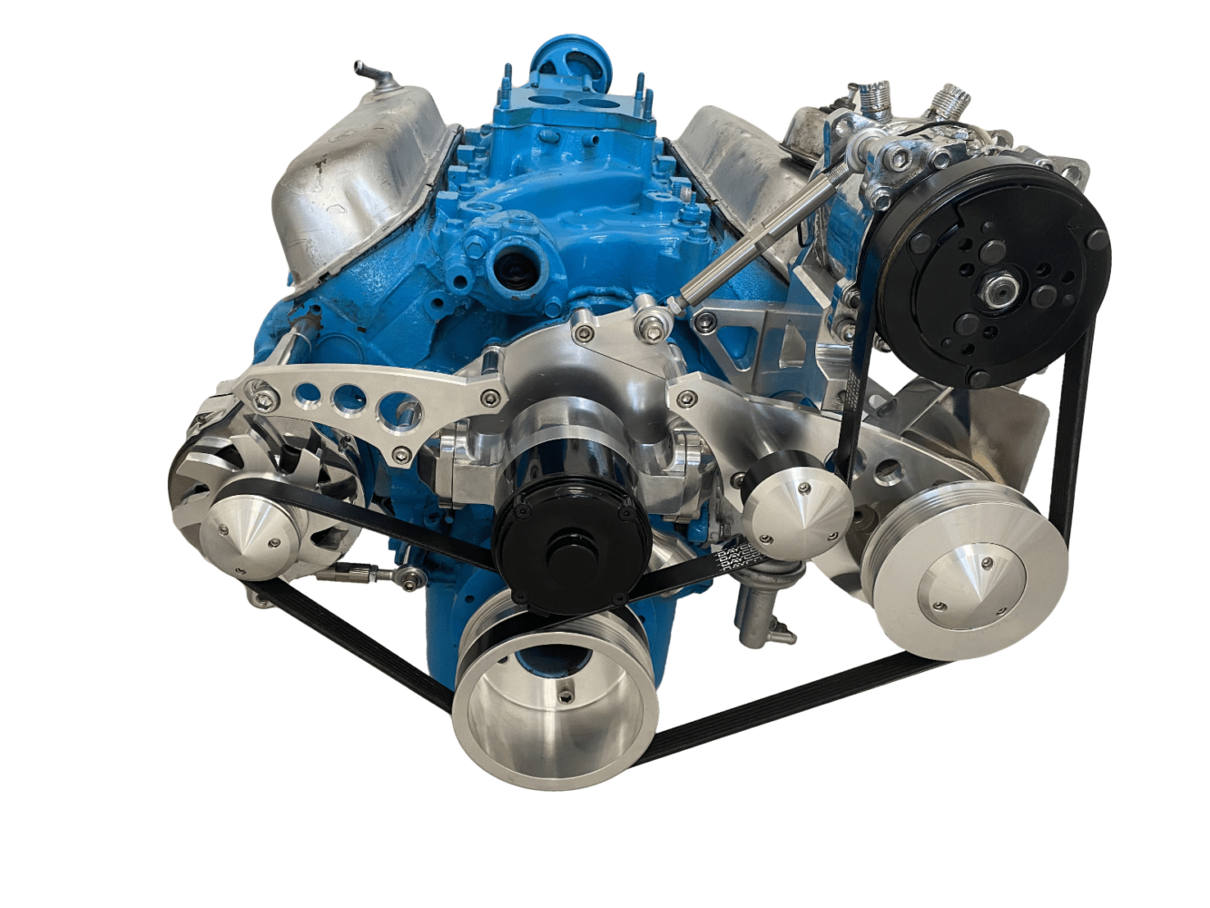 Small Block Ford 289 302 Serpentine Pulley Conversion Kit A/C ALT & PS