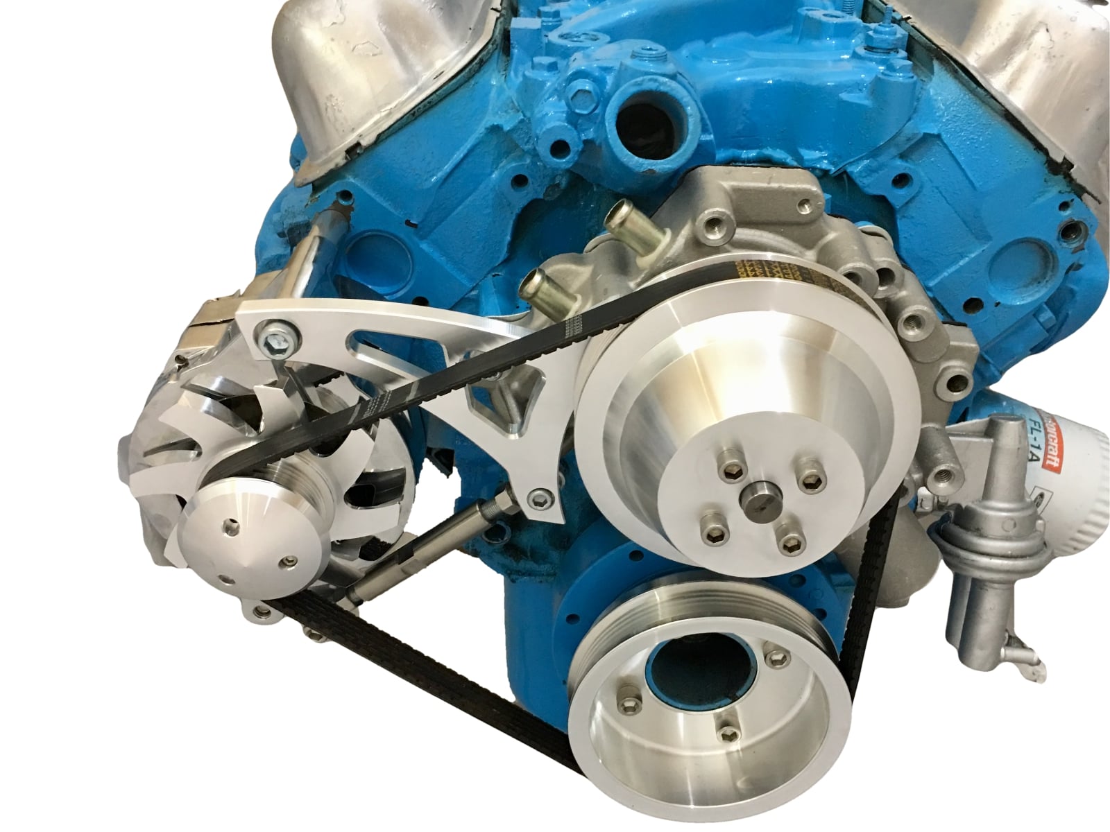 Small Block Ford 289 302 Serpentine Pulley Conversion Kit Alt Only