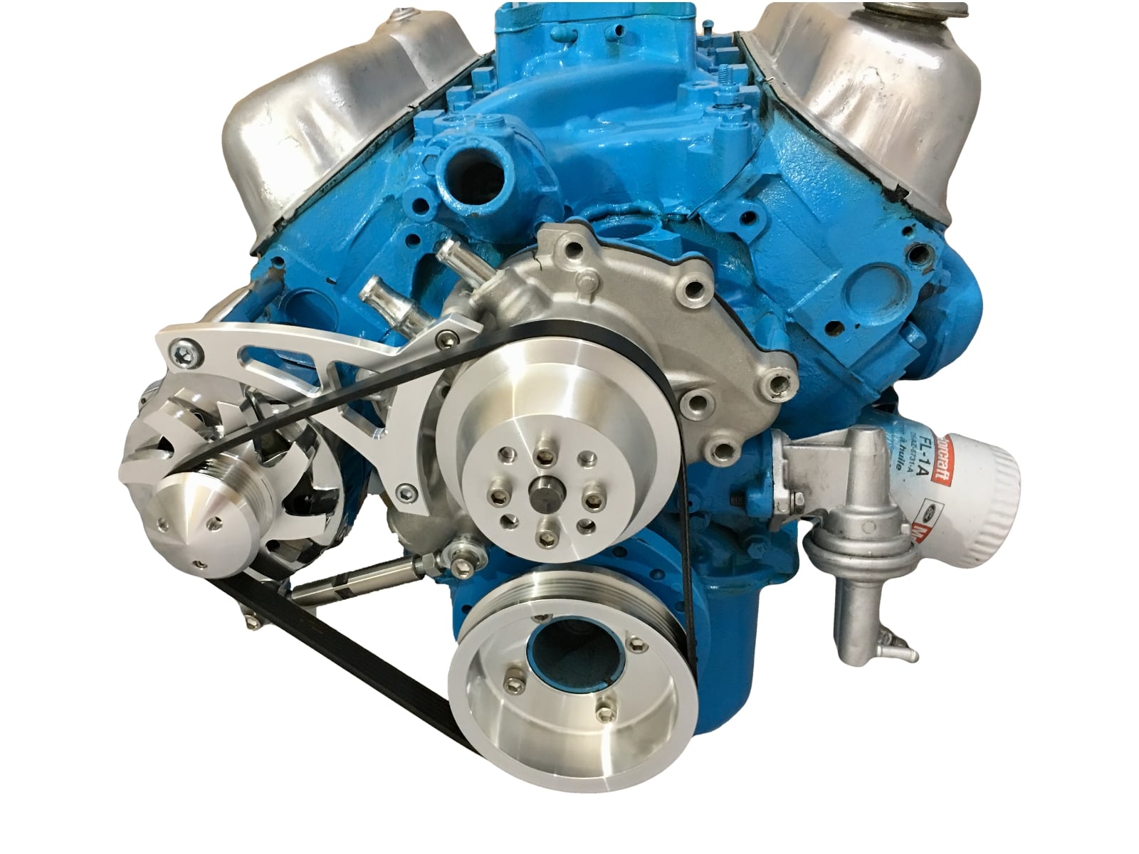 Small Block Ford 289 302 Serpentine Pulley Conversion Kit Alt Only