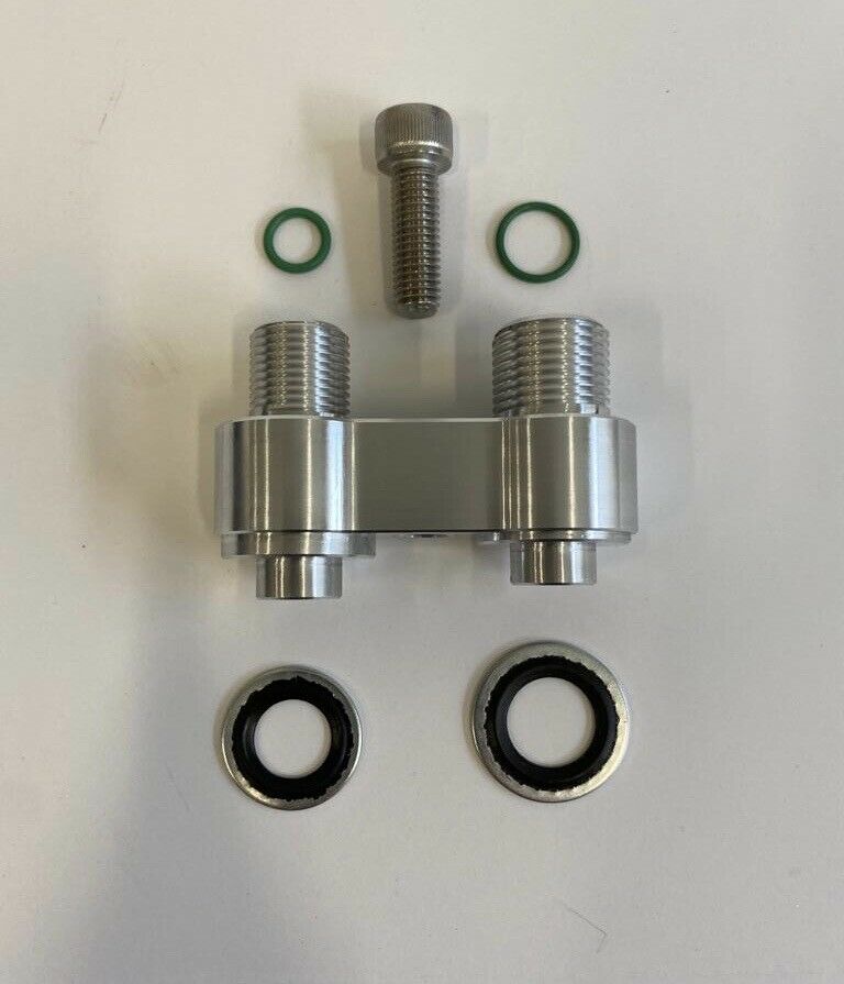 LS GM R4 AC Compressor Straight Fitting Adapter Chap Performance