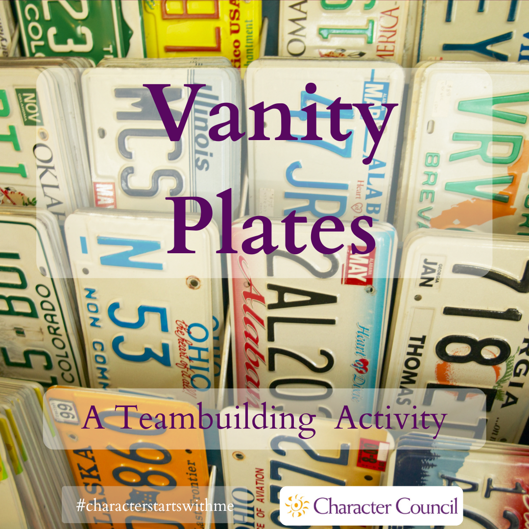 Vanity Plates Character Council