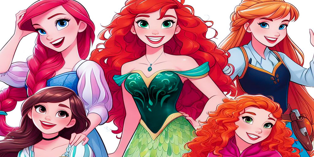 Share more than 124 disney princess with red hair super hot POPPY