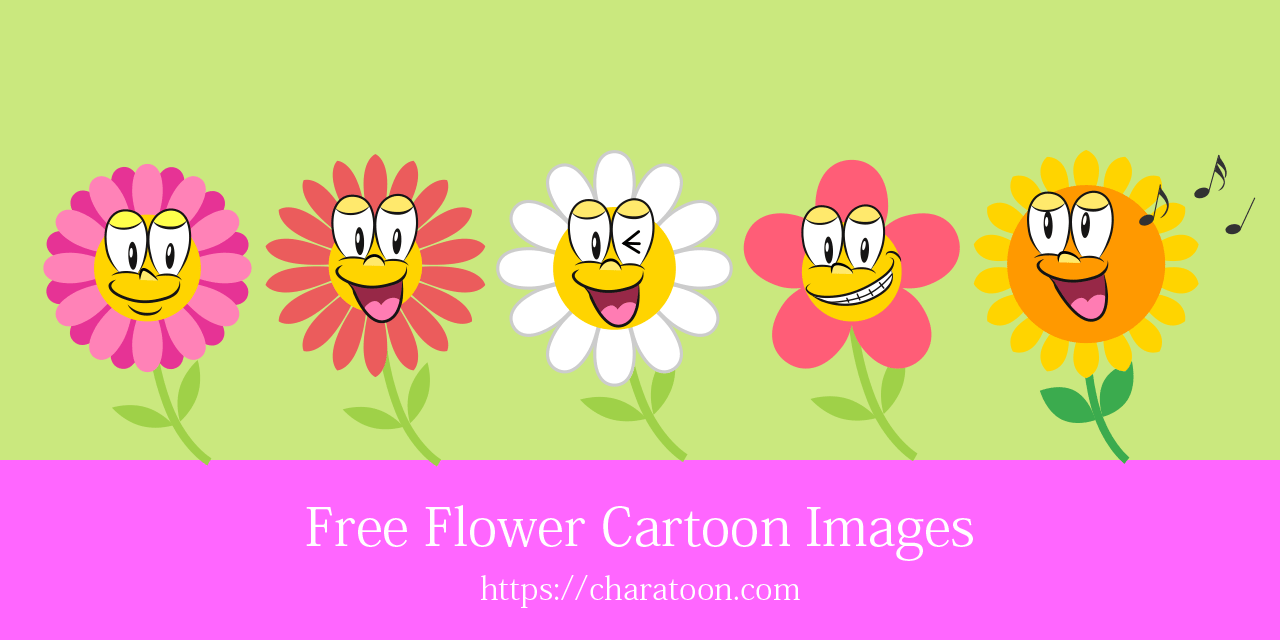 Free Flower Cartoon Characters Images Charatoon